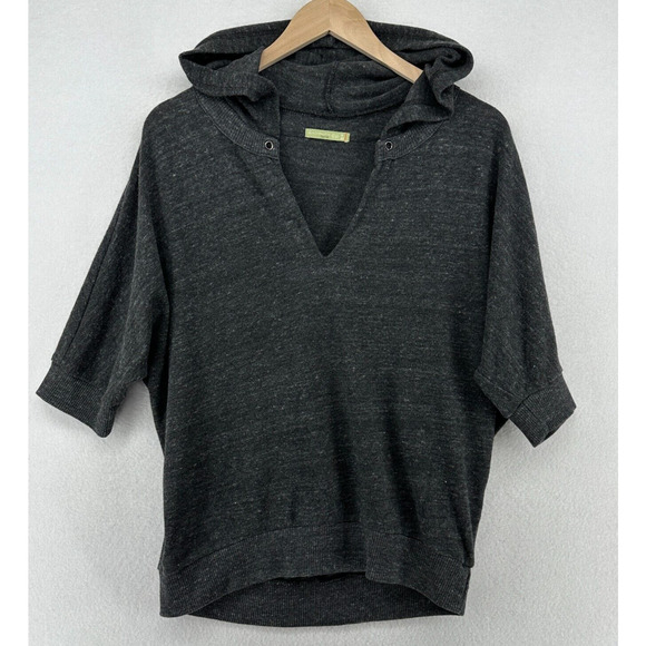 Alternative Tops - ALTERNATIVE Hoodie Womens L EARTH Sweatshirt Marled Elbow Sleeve Pullover Gray